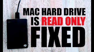 external hard drive for mac shows read only